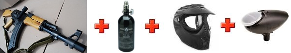 Ak47 Paintball Gun Package