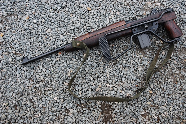 Replica M1 Paratrooper Carbine, also nicely aged.